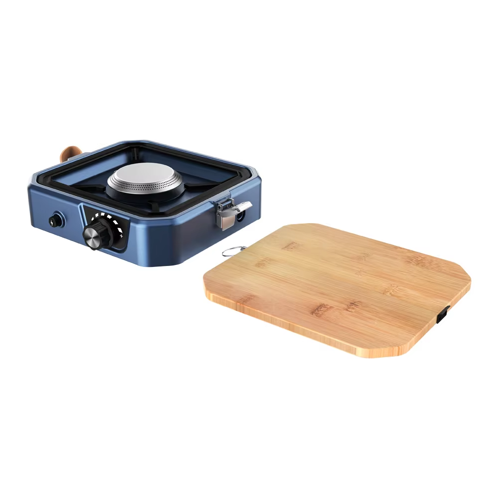 Single Burner Camping Pizza Oven Gas Stove Outdoor Kitchen BBQ Grill