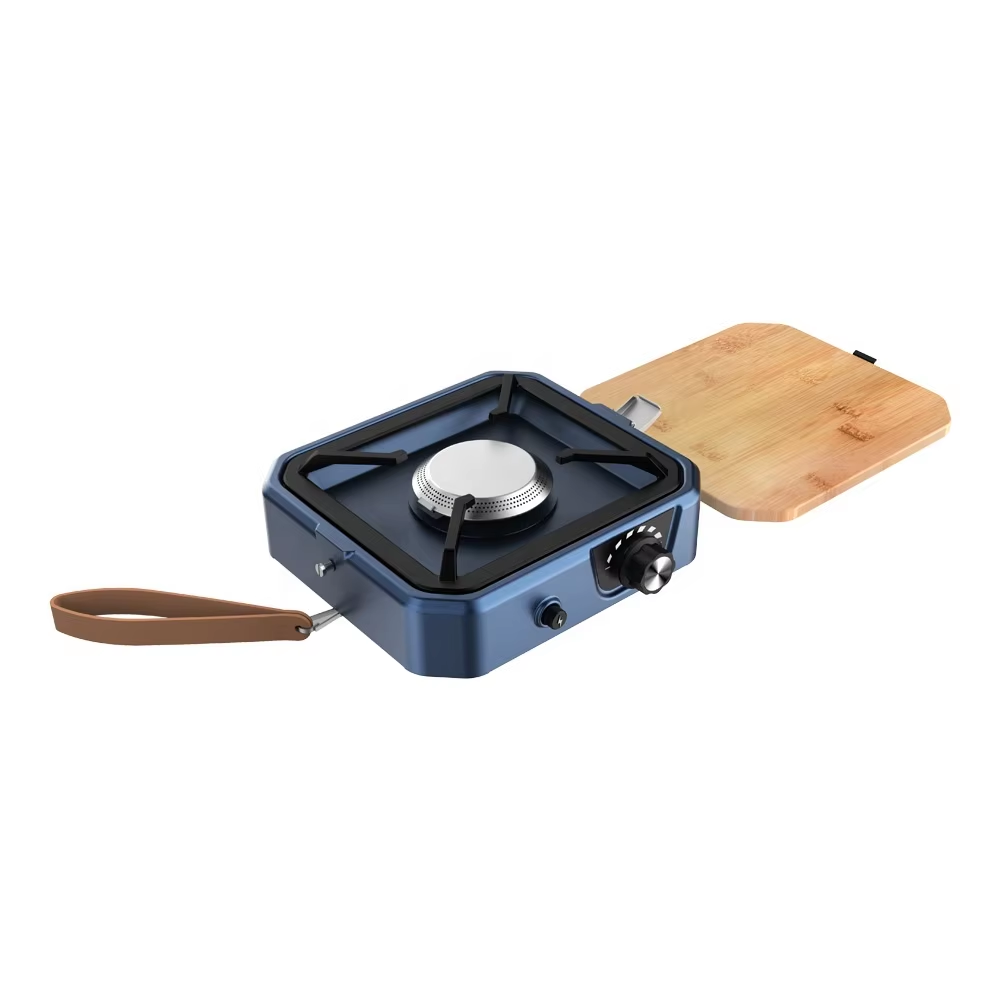 Single Burner Camping Pizza Oven Gas Stove Outdoor Kitchen BBQ Grill