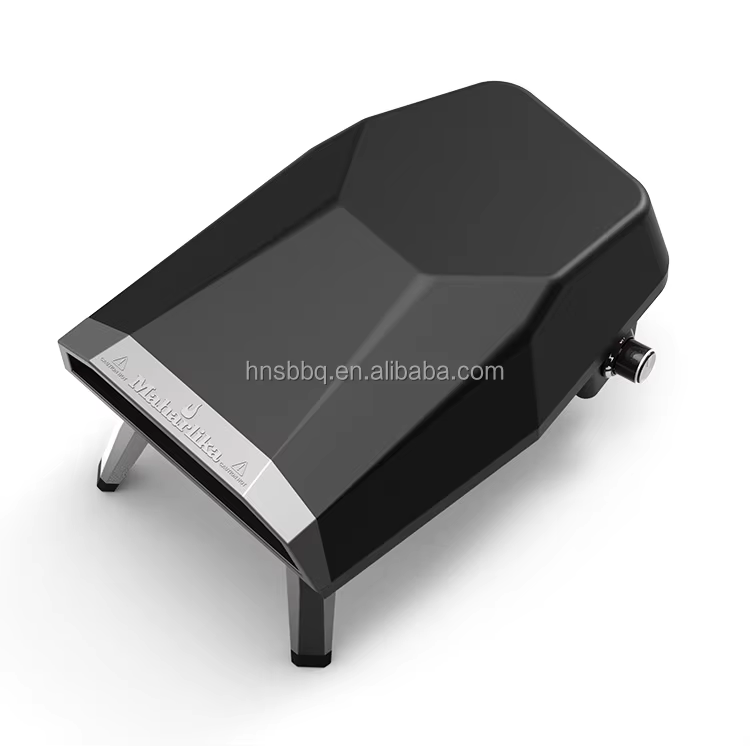 Outdoor Portable Stainless Steel Gas Fired Pizza Oven With Automatic Rotation Pizza Stone gas pizza ovens